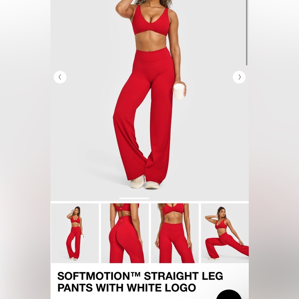 Oner Active Red Wide Leg Pants